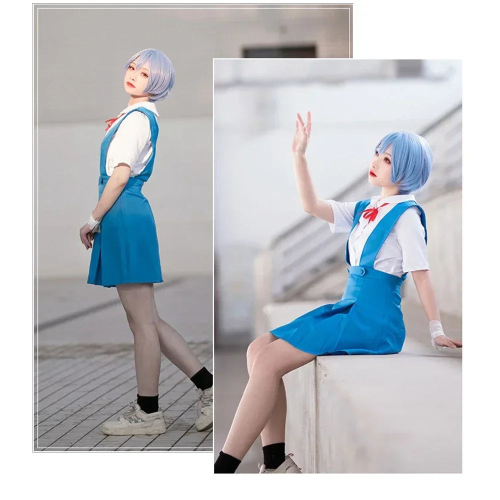 Asuka Langley Soryu Cosplay Kostüm Perücke Haars pangen Rei Ayanami Cosplay Mädchen Frauen Halloween Loli Kleidung Zubehör So ist Leben