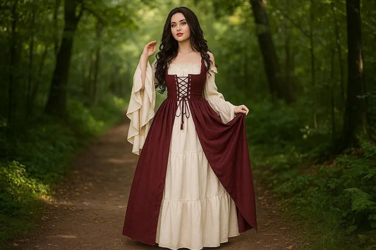 Cosplay Damen Mittelalter Renaissance Kostüm Cosplay Über Anzug Kleid Weste Victoria Prinzessin Steam Punk Strap So ist Leben