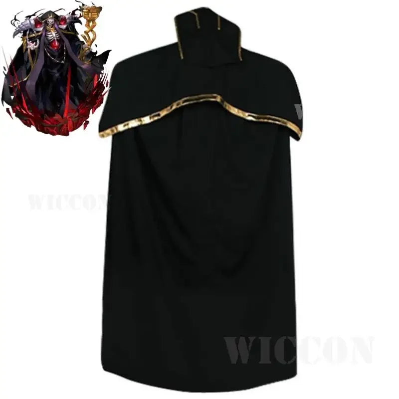Anime OVERLORD Ainz Ooal Kleid Cosplay Kostüm Mantel Schwarze Uniform Halloween Bühne Leistung Karneval Partei Rolle Spielen Anzug So ist Leben