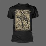 Luxuriöses Vintage-T-Shirt aus Baumwolle mit peripherem Musterdruck und kurzen Ärmeln - So ist Leben
