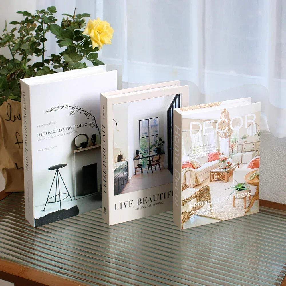 Wohnzimmerdekoration Designerbücher Couchtisch-Ornamente - So ist Leben