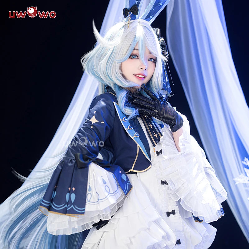 LAST BATCH UWOWO Exklusives Furina Cosplay Genshin Impact Fanart Furina Niedlicher Häschenanzug Cosplay-Kostüm So ist Leben