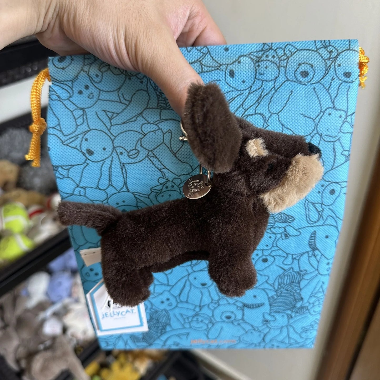 JELLYCAT Cartoon Plüschtier Schlüsselanhänger Geschenk Spaß Plüschpuppe Schlüsselanhänger Barcelona Bär Niedliche Plüschtasche Anhänger Hobbys Stofftiere So ist Leben