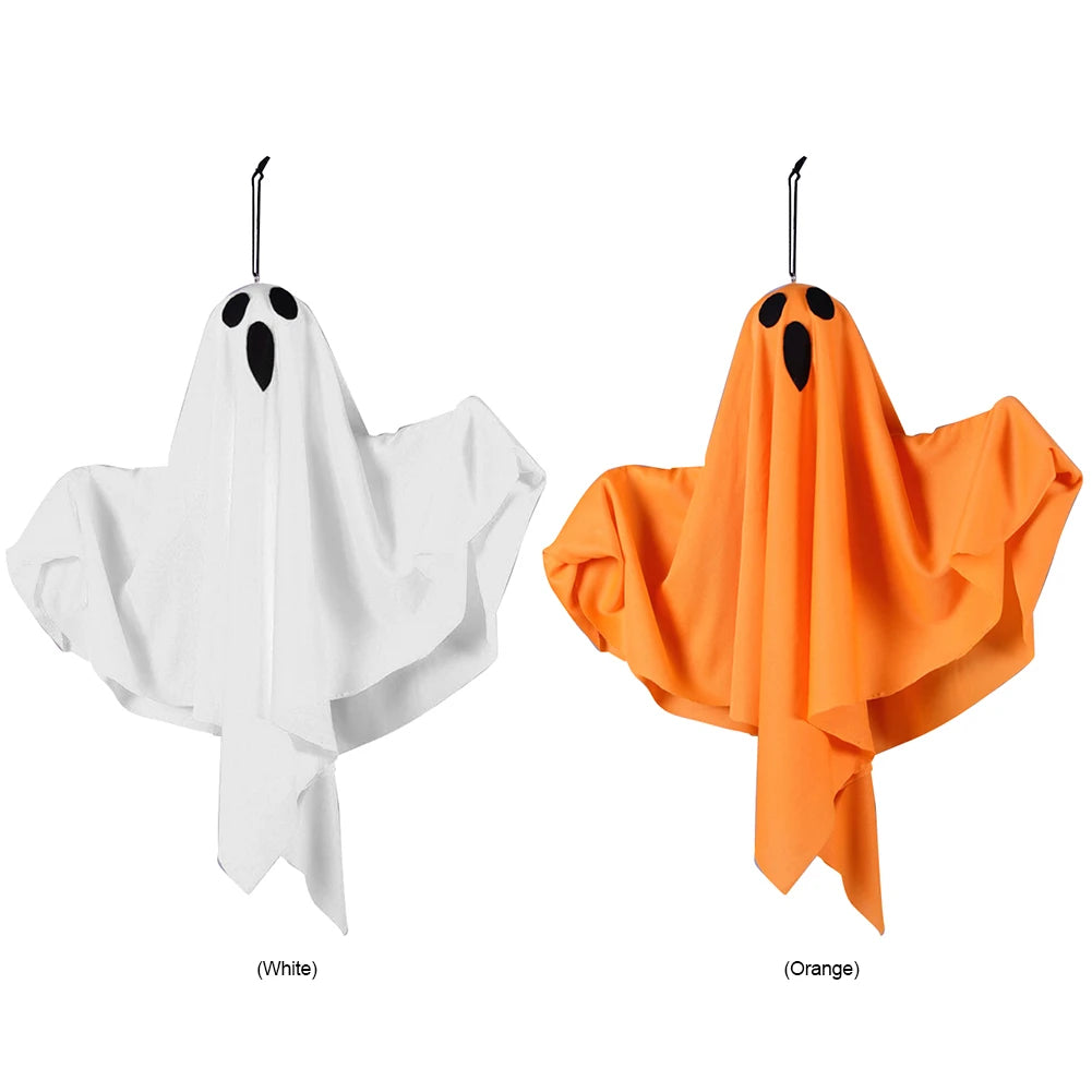 Halloween glühenden weißen Geist führte hängende Geister Horror Requisiten mit Lichterkette Indoor Outdoor Spukhaus Halloween Dekoration So ist Leben