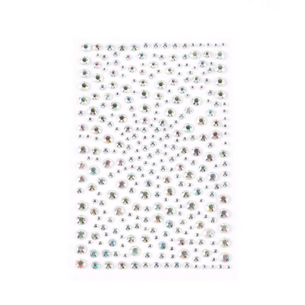 Selbstklebende Gesicht Dekoration Strass Aufkleber Musik Festival Halloween Party Telefon Kristall Aufkleber Kunst DIY Diamant Aufkleber So ist Leben