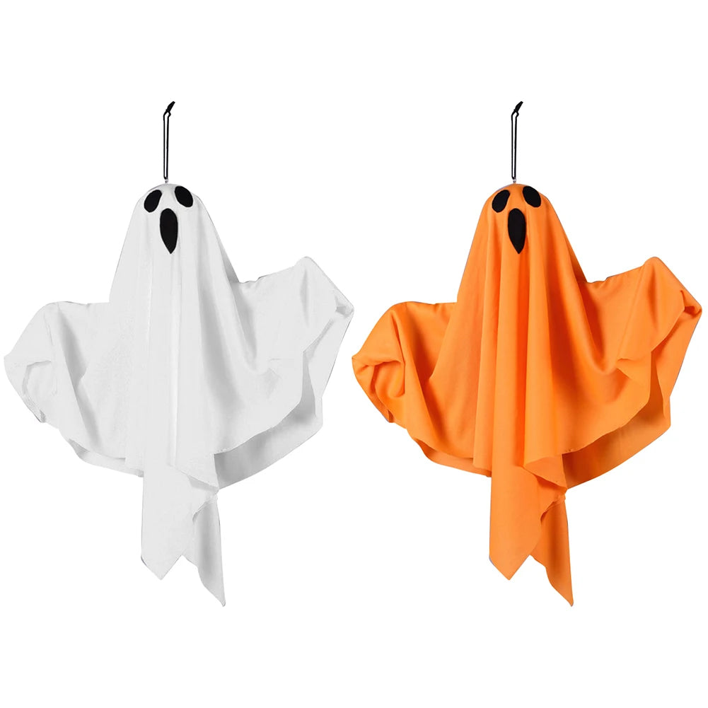Halloween glühenden weißen Geist führte hängende Geister Horror Requisiten mit Lichterkette Indoor Outdoor Spukhaus Halloween Dekoration So ist Leben