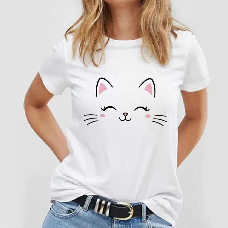 Lässiges Basic-T-Shirt mit schlichtem Design und Panda-Print - So ist Leben