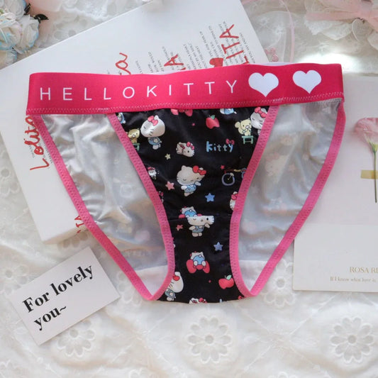 Y2K Hallo Kitty Unterhose Sanrio Anime Frau Sexy Slips Mädchen Sommer Strand Bikini Niedrige Taille Mode Unterhose Mädchen Geschenke So ist Leben