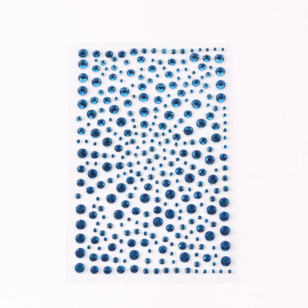 Selbstklebende Gesicht Dekoration Strass Aufkleber Musik Festival Halloween Party Telefon Kristall Aufkleber Kunst DIY Diamant Aufkleber So ist Leben