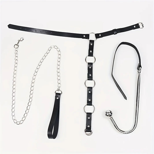 Erotik-Spielzeug-Set für Erwachsene: Handschellen, Halsband, Leine, Analhaken, Bondage-Ausrüstung, SM-Spielzeug für Paare, Analplug mit Leine So ist Leben