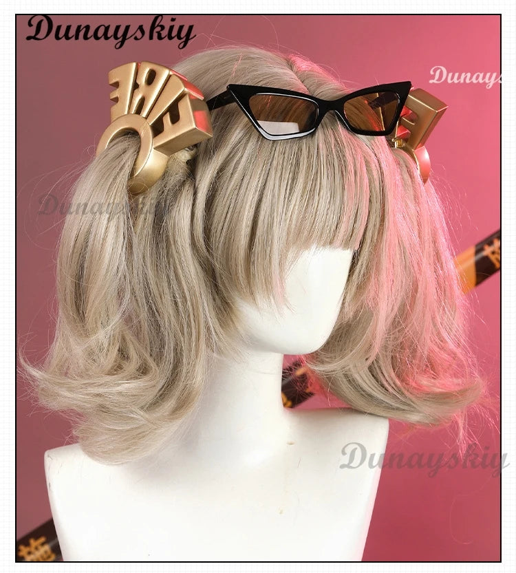 Burnice Weißes Cosplay-Kostüm, Perücke, Haar, Zenless Zone Zero, Rollenspiel, Halloween-Party, Brille, Frau, Comic-Con-Verkleidung, Kampfset So ist Leben