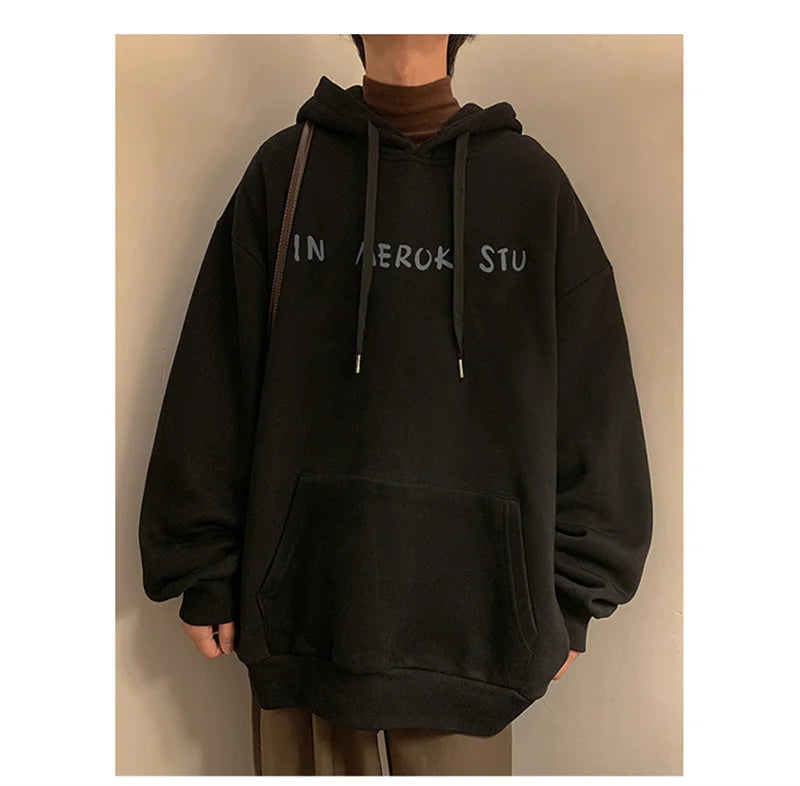 Neue Goth Grafik Gedruckt Pullover Hoodies Für Männer Y2K Vintage Streetwear Mit Kapuze Sweatshirts Herbst Baggy Hip Hop Mode Hoody So ist Leben