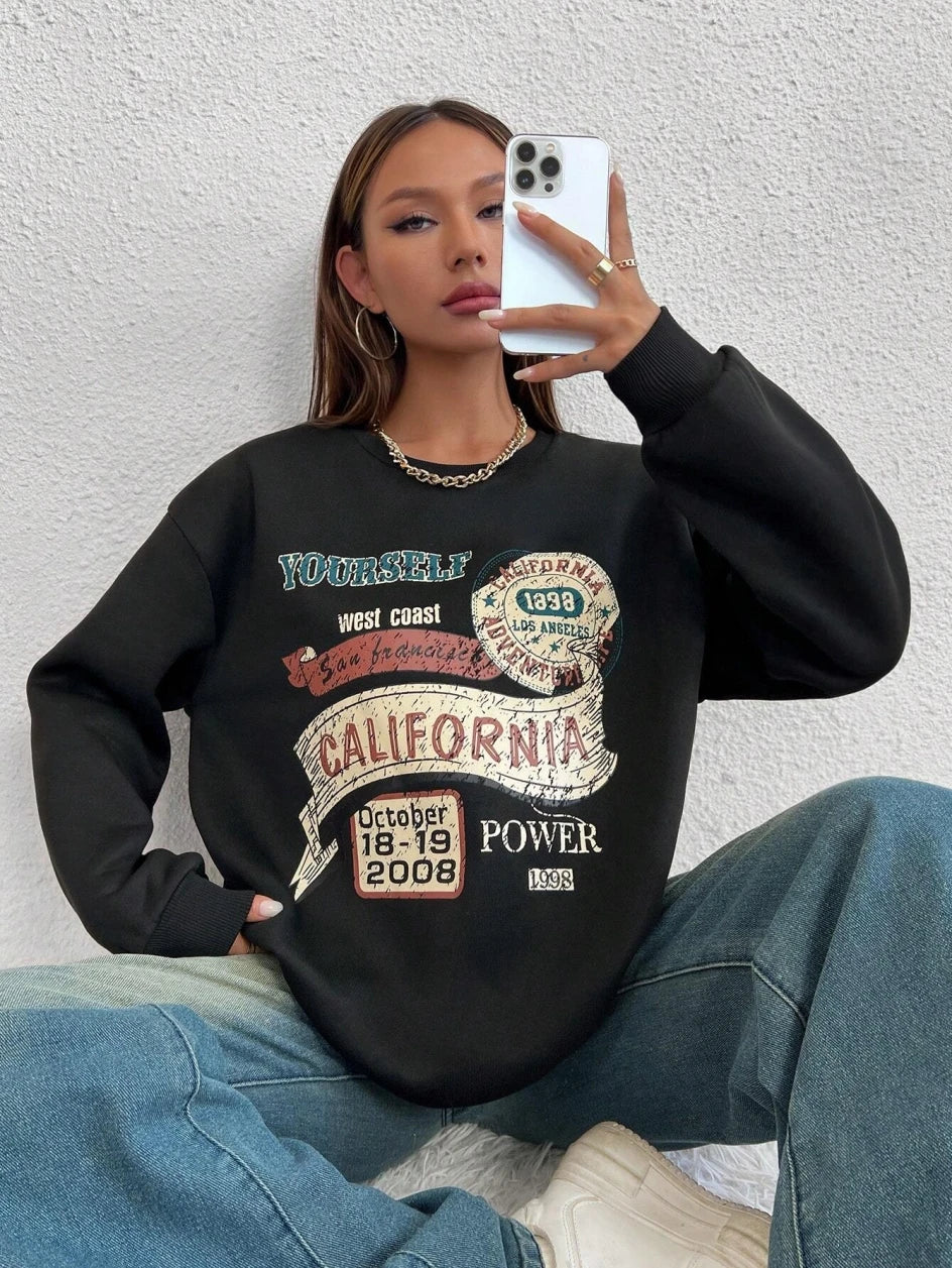 Vintage Lässiger California Fashion Sweatshirt Hoodie - So ist Leben