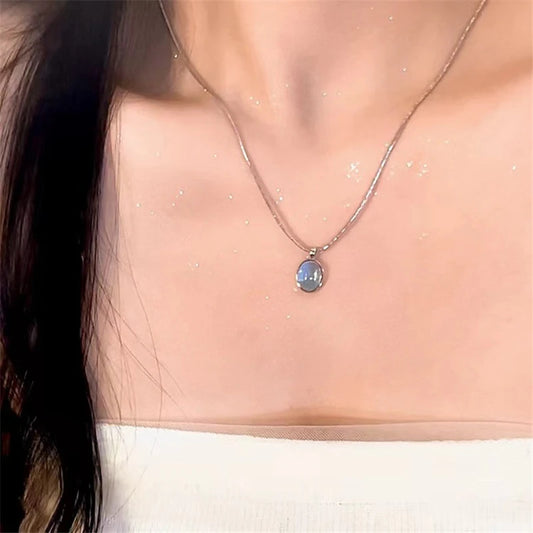 Kpop Mode einfache Stern Herz Wasser tropfen Anhänger Halsreif Schlüsselbein Kette Halskette Hals Schmuck Frauen Männer ästhetisch 2k Accessoires So ist Leben