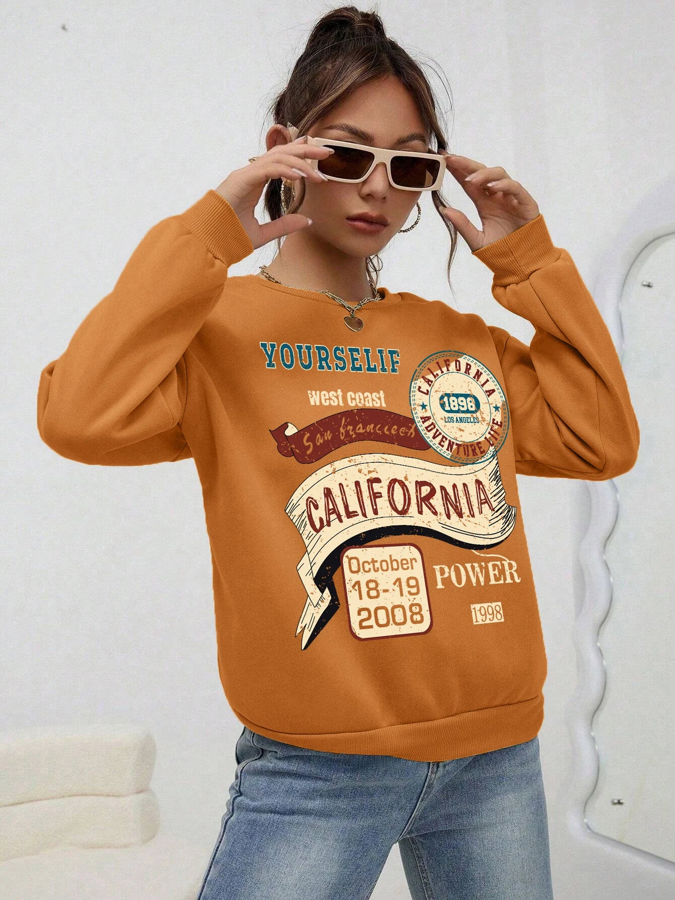 Vintage Lässiger California Fashion Sweatshirt Hoodie - So ist Leben