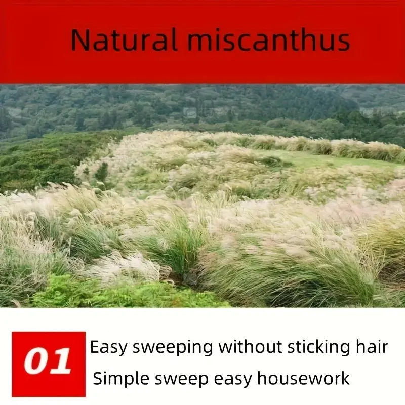 Eco-friendly hand-woven mango broom - suitable for hard floors - ideal for living rooms, bedrooms, kitchens and outdoor cleaning - So ist Leben