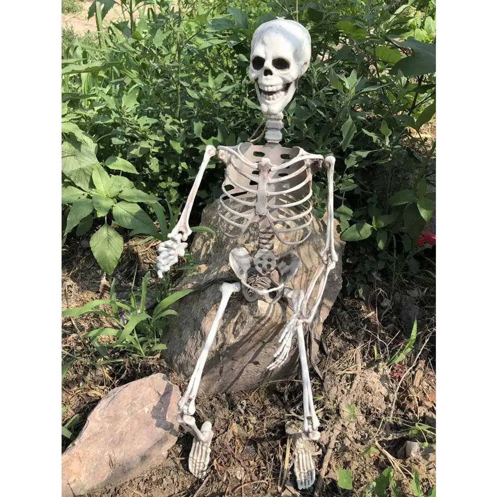 Halloween Menschliches Skelett Hängende Requisiten Hause Böse Party Dekoration Horror Gruselige Bewegliche Große Schädel Dekorationen So ist Leben
