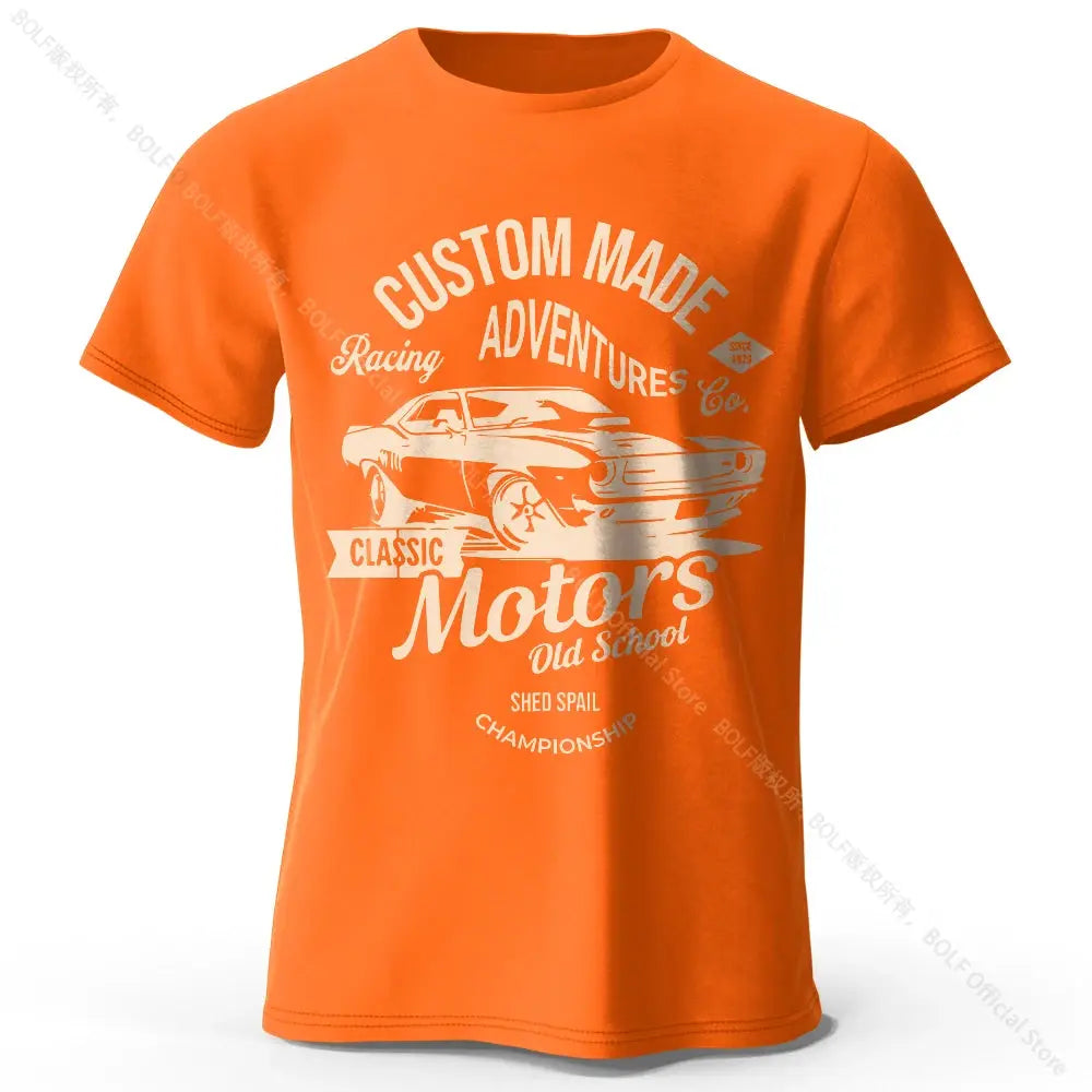 Motors Vintage Old School T-Shirt mit Grafikdruck - So ist Leben