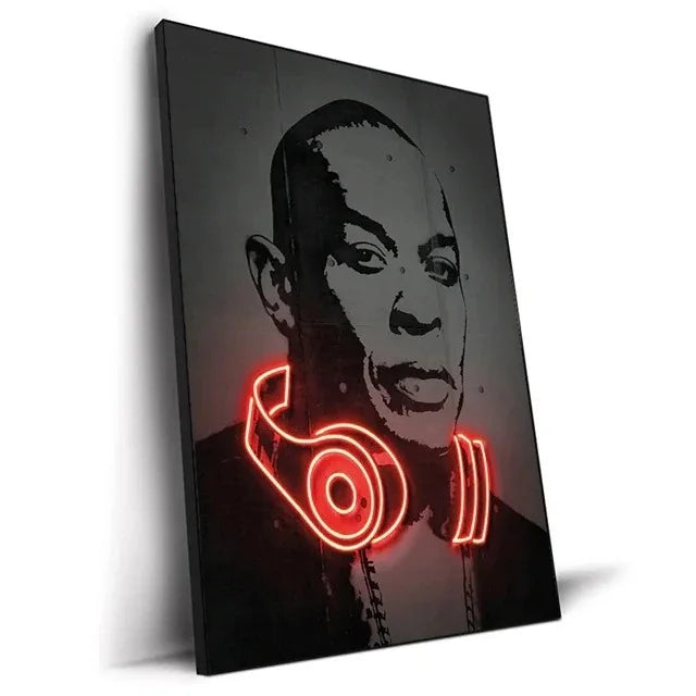 Leinwand Malerei Hip Hop Sänger Poster Wand Kunst Bar Wohnkultur - So ist Leben