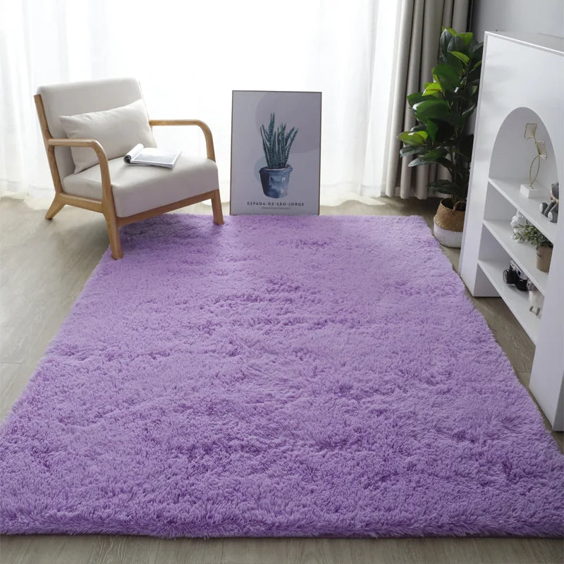 Stil Pelzigen Matte Moderne Schlafzimmer Nacht Teppiche Wohnzimmer Dekoration - So ist Leben