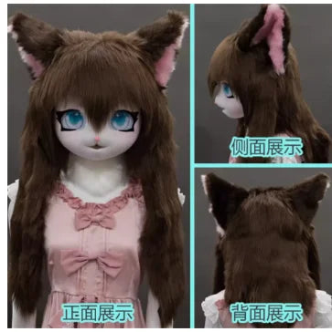 Furry Kig Kigurumi Tier Katze Kaninchen Puppe Tier Maske - So ist Leben