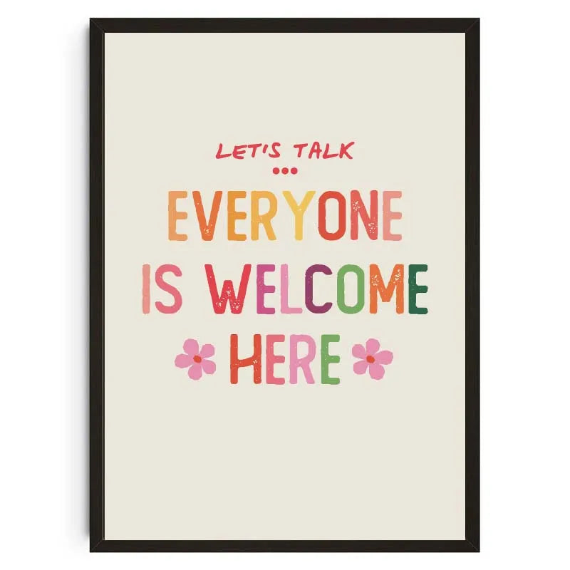 Leinwand Poster Zitate Drucke Wandbild für Therapie Büro Dekor - So ist Leben