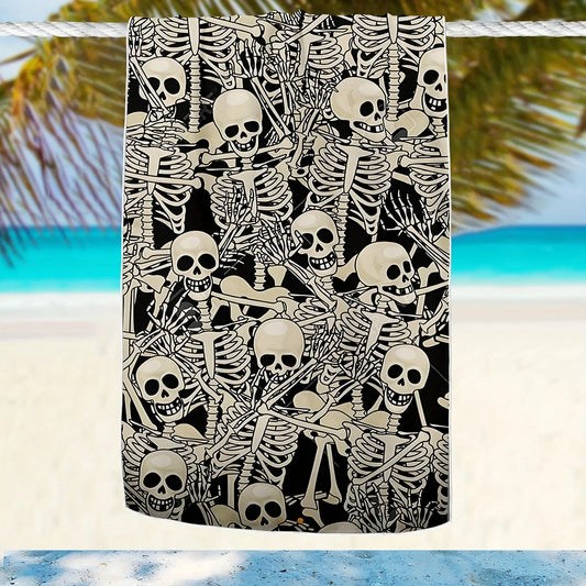 Gothic Strandtuch mit modernem Print für kreative Styles