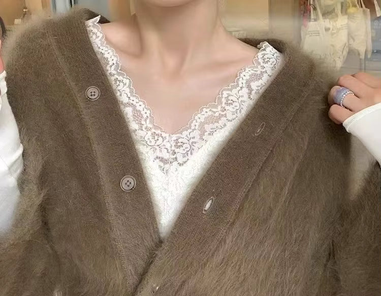 Spitzen‑Langarmshirt im französischen Stil für kreative Frauen So ist Leben