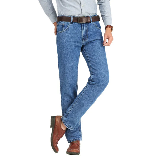 Männer Business Jeans Klassische Frühling Herbst Männlichen Baumwolle Gerade Stretch Marke Denim Hosen Sommer Overalls Slim Fit Hosen 2021 So ist Leben