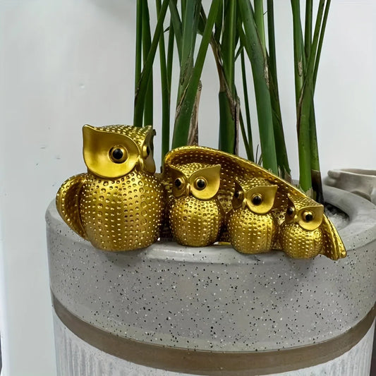 Hochwertiges Harzmaterial Geeignet für die Bürofiguren Eule - So ist Leben