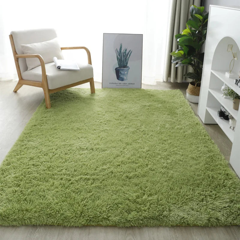 Stil Pelzigen Matte Moderne Schlafzimmer Nacht Teppiche Wohnzimmer Dekoration - So ist Leben