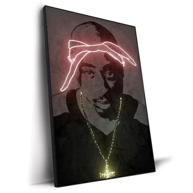 Leinwand Malerei Hip Hop Sänger Poster Wand Kunst Bar Wohnkultur - So ist Leben