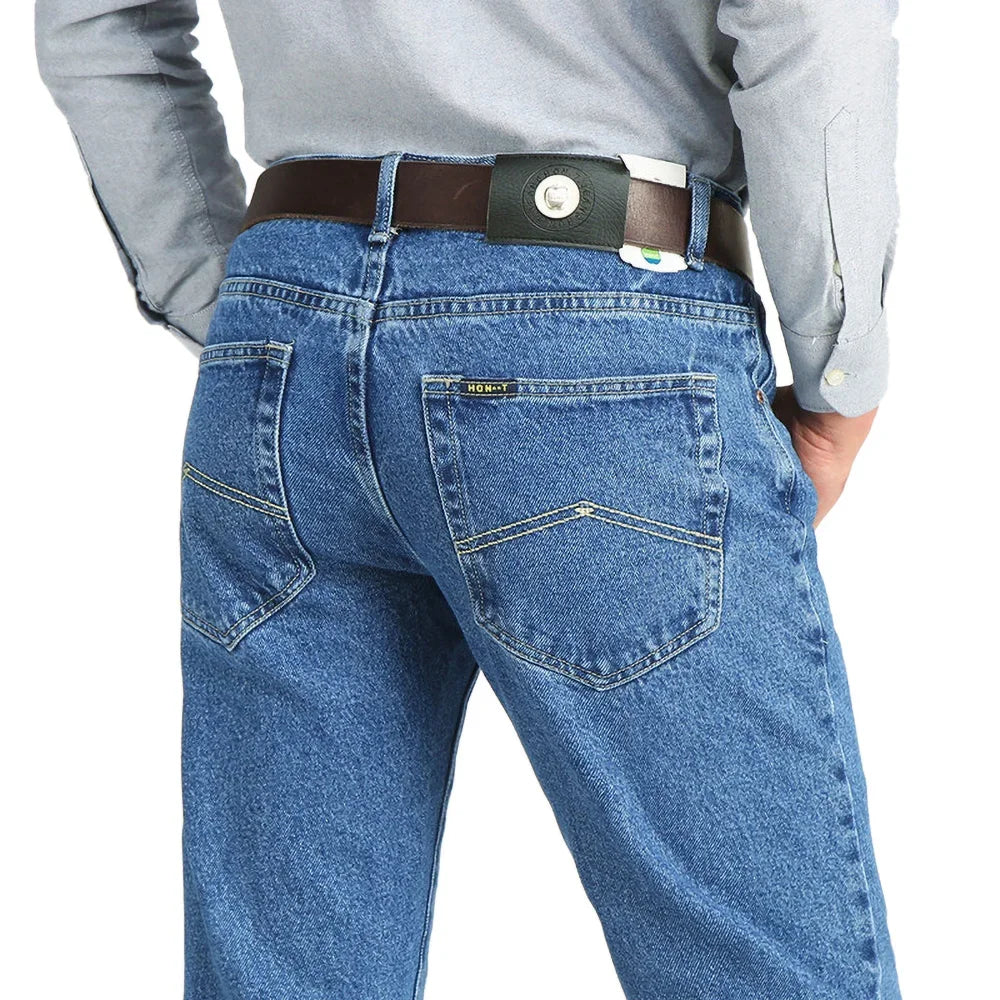Männer Business Jeans Klassische Frühling Herbst Männlichen Baumwolle Gerade Stretch Marke Denim Hosen Sommer Overalls Slim Fit Hosen 2021 So ist Leben