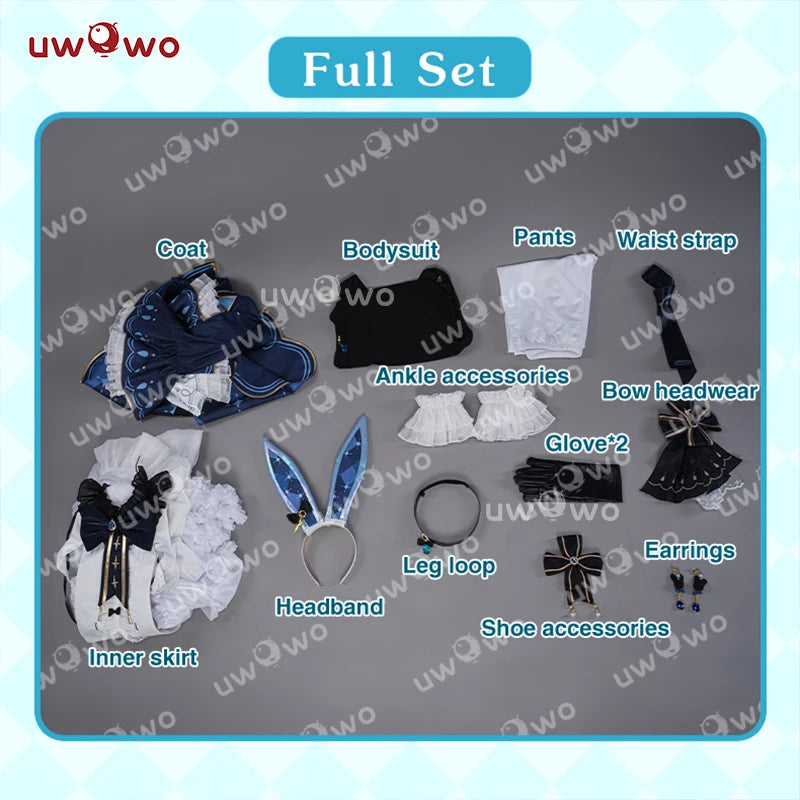 LAST BATCH UWOWO Exklusives Furina Cosplay Genshin Impact Fanart Furina Niedlicher Häschenanzug Cosplay-Kostüm So ist Leben
