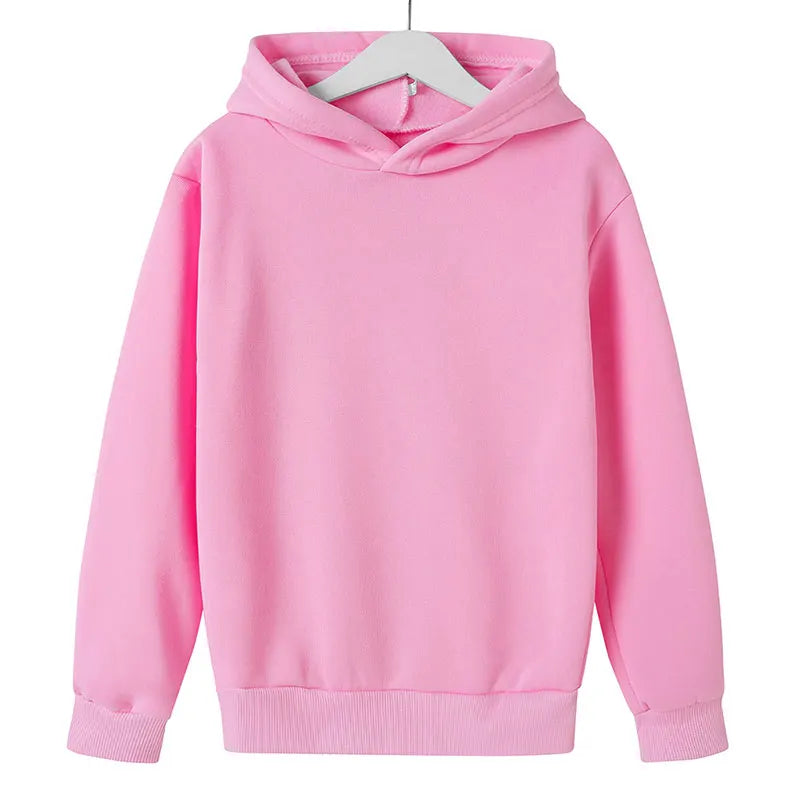 Einfarbige Kinder-Kapuzenpullover, Kleidung für 3–12 Jahre, Jungen und Mädchen, lässig, Toddle-Tops, Mantel, Frühling und Herbst, Sweatshirt, Weiß, Schwarz, Rot So ist Leben