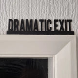 Schwarzes Türdesign, ideal für die Dekoration von Zuhause, Bar, Café, Theater, Kunstdekor - So ist Leben