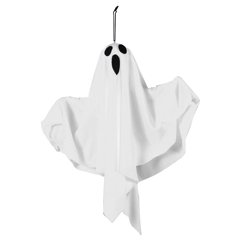 Halloween glühenden weißen Geist führte hängende Geister Horror Requisiten mit Lichterkette Indoor Outdoor Spukhaus Halloween Dekoration So ist Leben