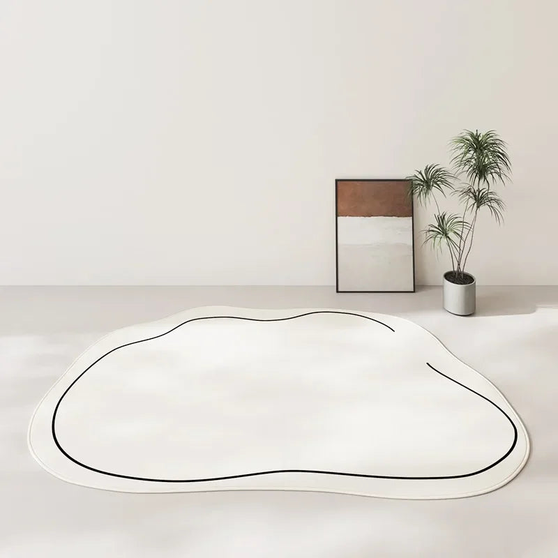Wohnzimmerteppich, einfarbig, weich, rutschfest, für Schlafzimmer - So ist Leben