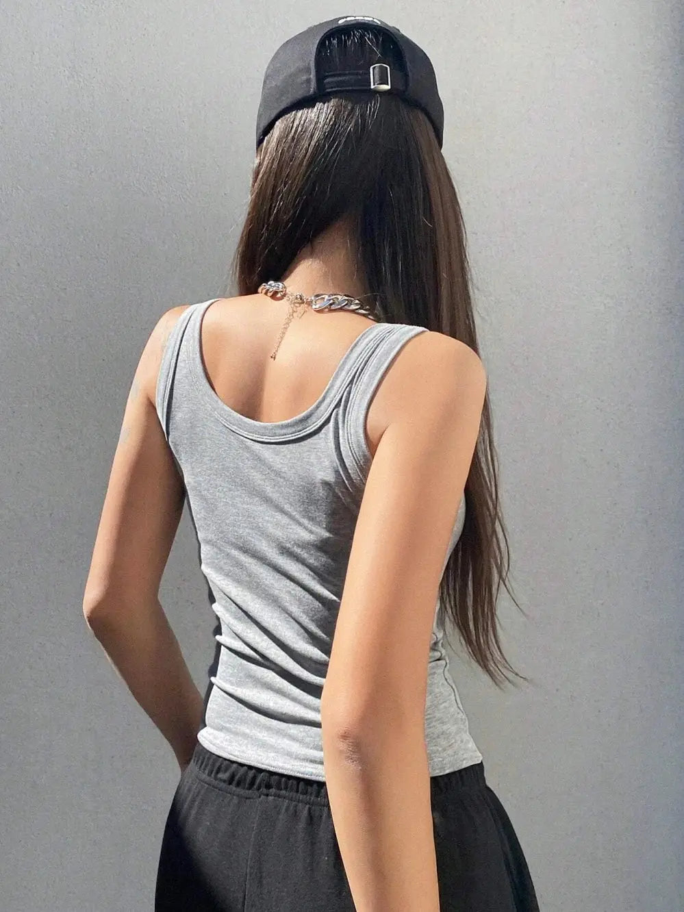 Ärmelloses Sommertop für Outfits, weiches, enges Tanktop - So ist Leben