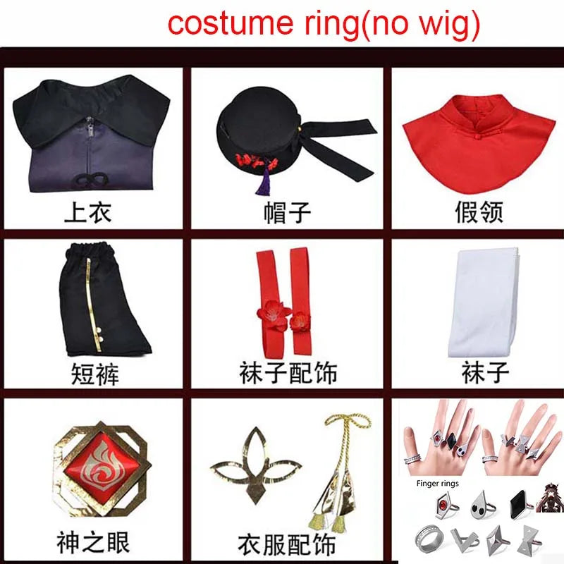 Hutao Cosplay Femme Halloween Kostüm Anime Kleidung Für Frauen Disfraz Mujer Adulta Für Erwachsene Ropa Para Hu Tao Outfits So ist Leben