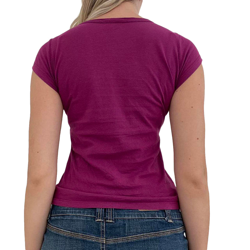 Y2k Fairy Grunge Shirt Top für Damen Kurzarm Vintage Grafik Crop Tee Top Ästhetische Goth Grunge Kleidung Streetwear So ist Leben