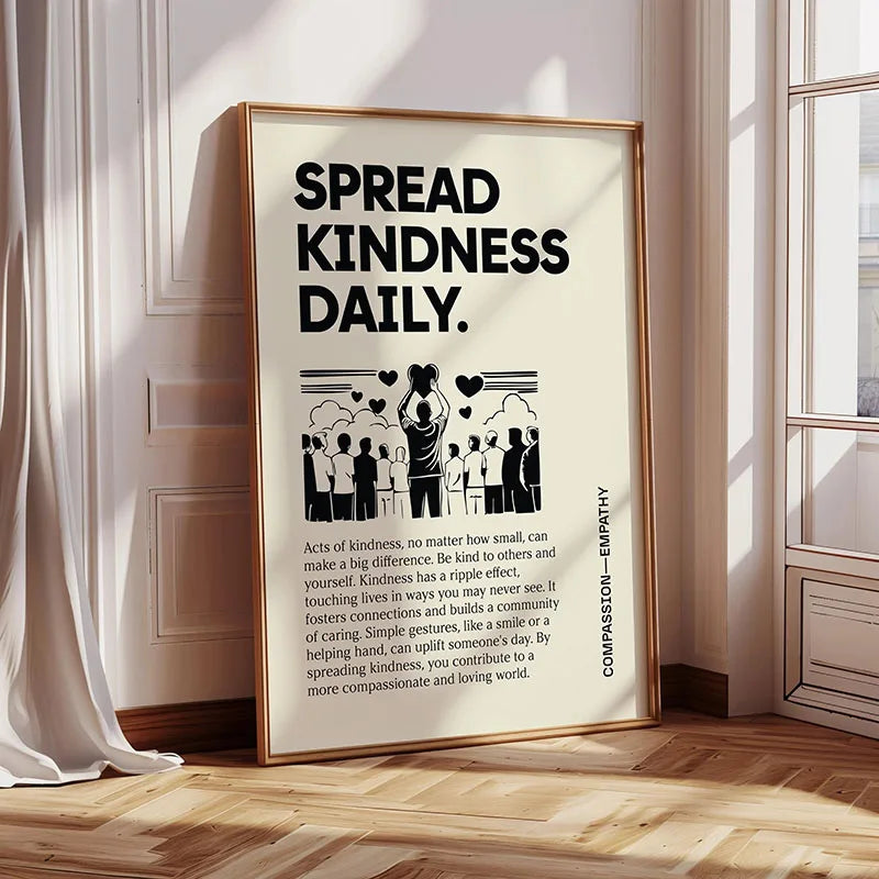 Inspirierendes Zitat Poster Wandkunst Motivierende Botschaft Einzigartige Geschenkidee - So ist Leben