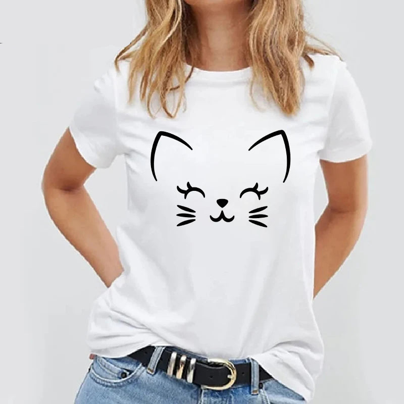 Lässiges Basic-T-Shirt mit schlichtem Design und Panda-Print - So ist Leben