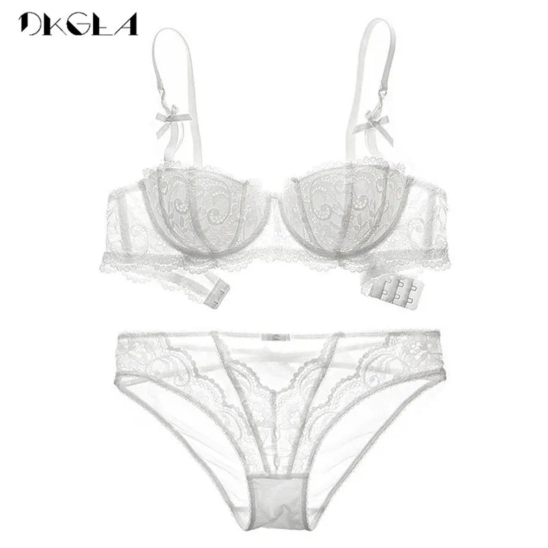 Neue Halbe Tasse Bh Höschen Sets Rot Frauen Dessous Set Stickerei Weiß Büstenhalter Dünne Baumwolle Sexy Unterwäsche Set Spitze Bh C D Tasse So ist Leben
