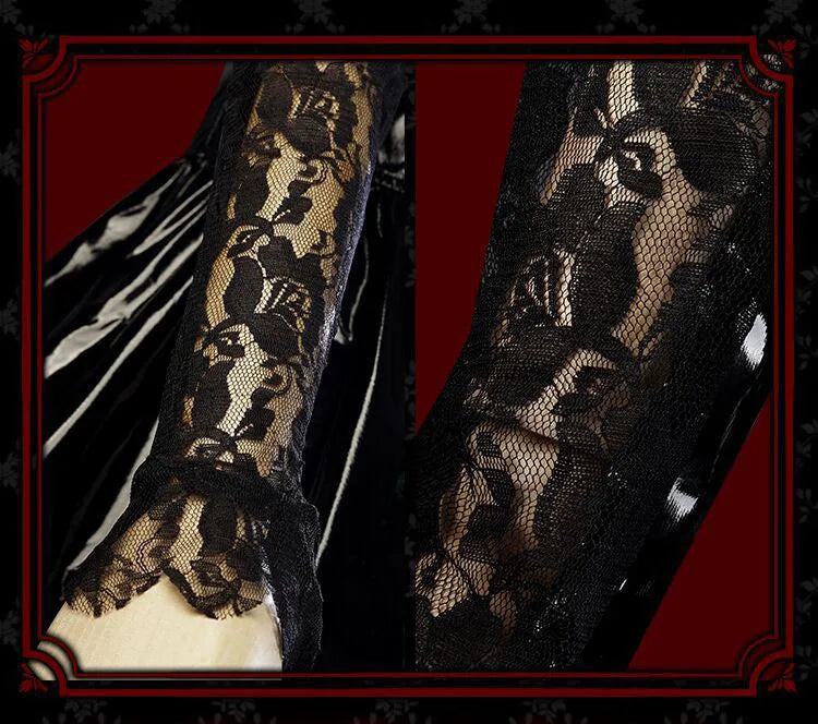 Misa Amane Cosplay Kostüm Perücke Kunstleder Sexy Kleid Halskette Spitze Ärmel Strümpfe Frauen Uniformen Anime Outfits