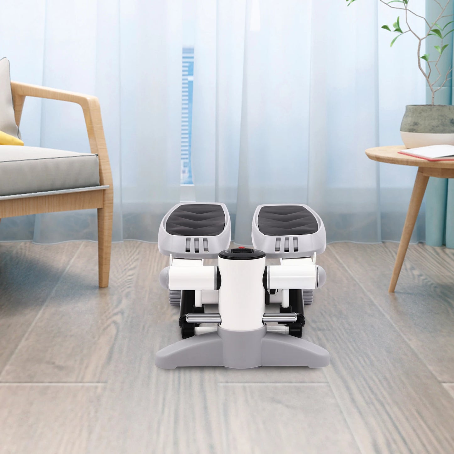 Fitness-Mini-Stepper, 150 kg, hydraulischer Fitness-Stepper mit LED-Bildschirm, Übungs-Stepgerät für Heimübungen So ist Leben