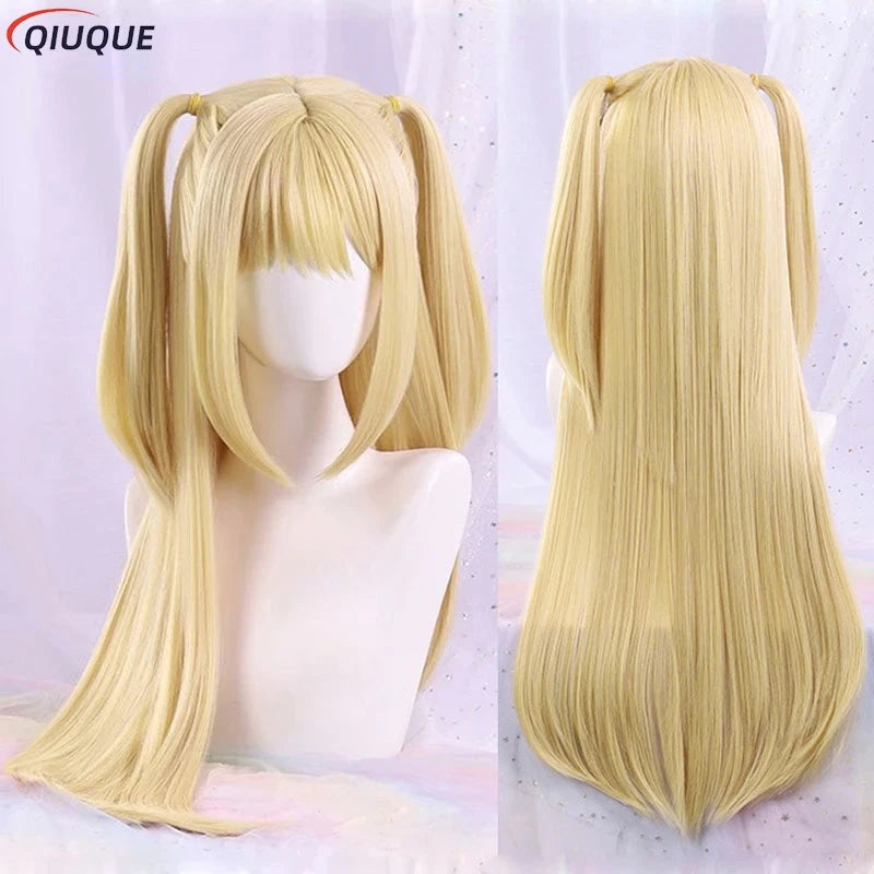 Misa Amane Cosplay Kostüm Perücke Kunstleder Sexy Kleid Halskette Spitze Ärmel Strümpfe Frauen Uniformen Anime Outfits