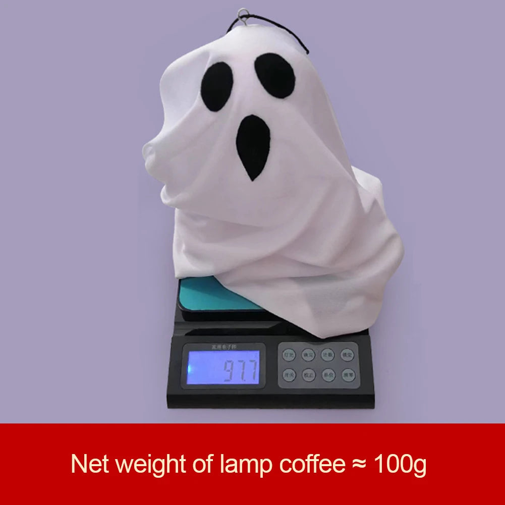 Halloween glühenden weißen Geist führte hängende Geister Horror Requisiten mit Lichterkette Indoor Outdoor Spukhaus Halloween Dekoration So ist Leben