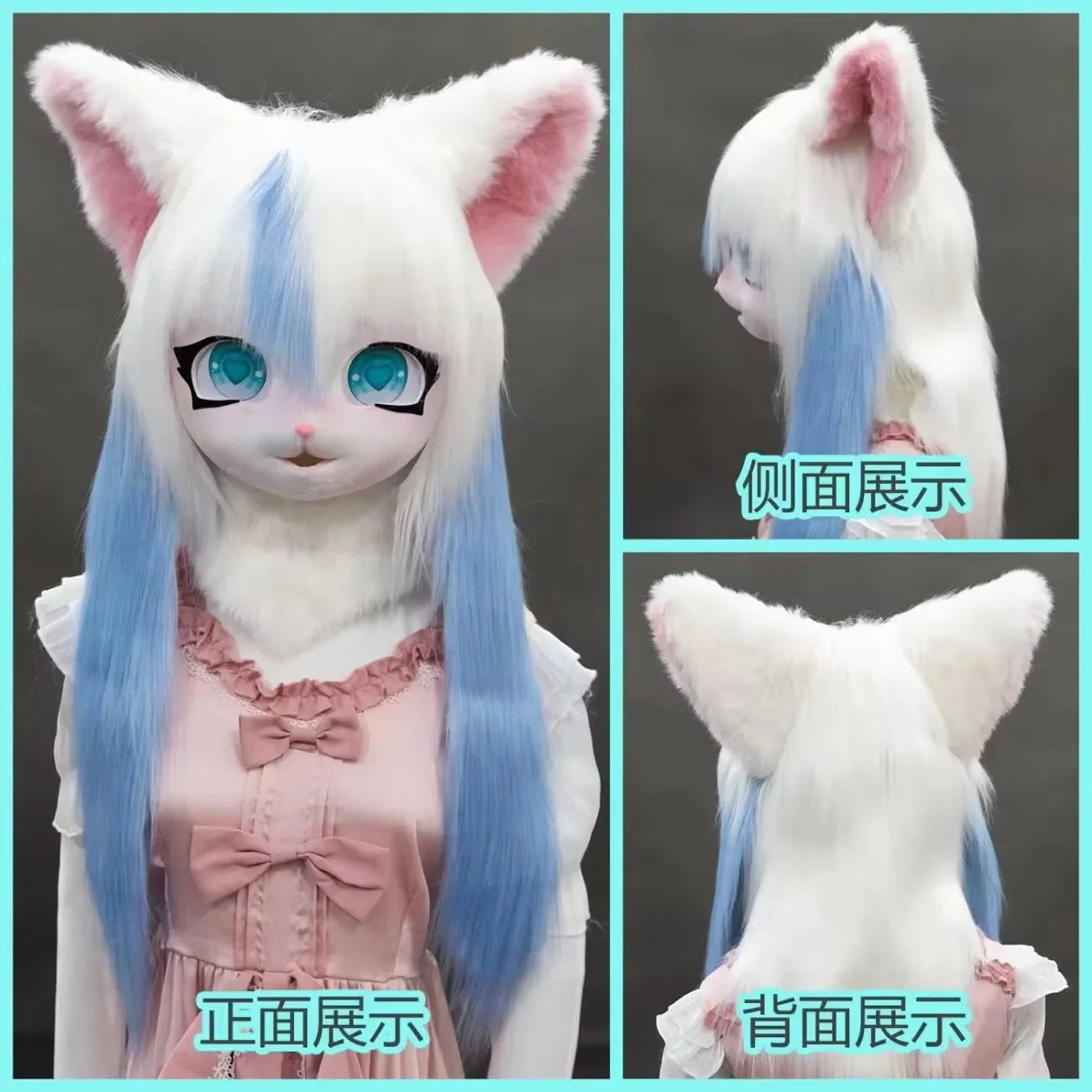Furry Kig Kigurumi Tier Katze Kaninchen Puppe Tier Maske - So ist Leben