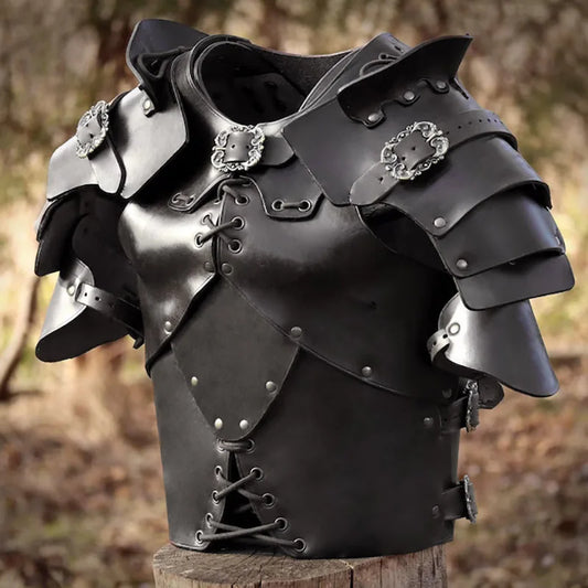 Mittelalterlicher antiker griechischer römischer Gladiator PU-Leder Cuirass Wikinger Krieger Brust Schulterpanzer Steampunk Brustpanzer LARP KostĂŒm So ist Leben